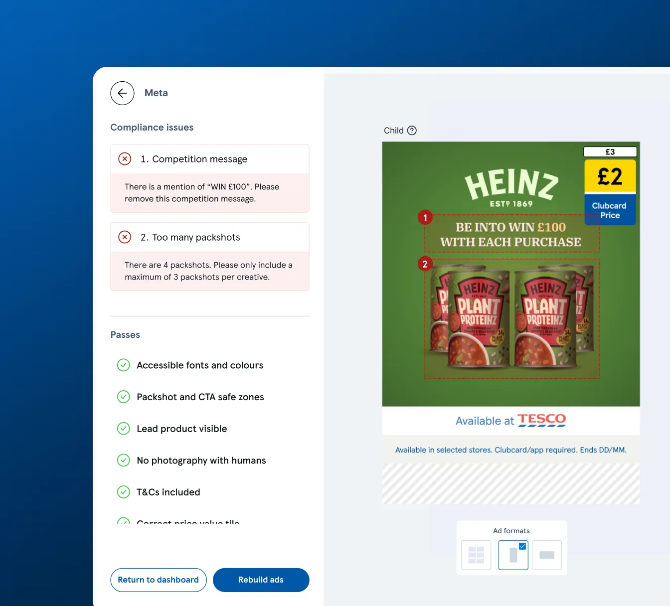 Tesco retail media compliance workflow